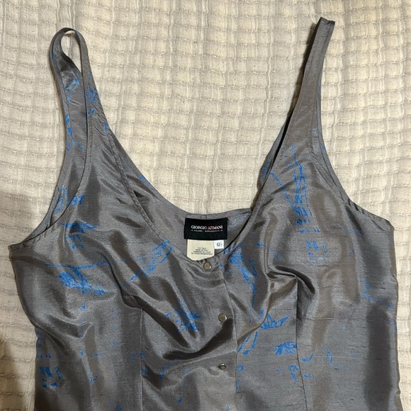 Giorgio Armani Gray and Blue Tank Top - Picture 2 of 8